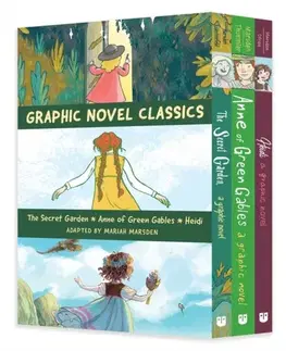 Pre deti a mládež Graphic Novel Classics: The Secret Garden, Anne of Green Gables, and Heidi - Mariah Marsden