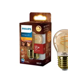 Žiarovky LED Stmievateľná žiarovka VINTAGE Philips P45 E27/2,7W/230V 1800K 872110304893600