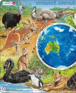 LARSEN puzzle Larsen Puzzle Puzzle Zvieratá Australie - Aus.Állatvilaga Larsen AW-6