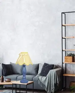 Stolové lampy Stolová lampa Lola v modrej a žltej farbe