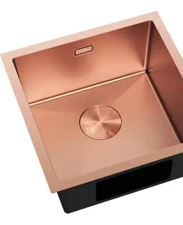 Kuchynské drezy MEXEN MEXEN - Trixo oceľový drez 1-bowl 440 x 440 mm, meď 6413441000-65