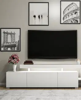 TV stolíky TV stolík BELIZ s LED osvetlením Asirgroup