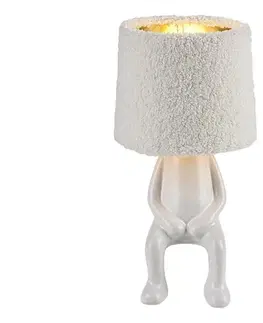 Lampy Rabalux 74218 - Stolná lampa SMURFY 1xE14/40W/230V biela 74218
