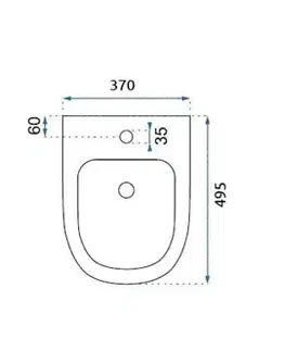 Záchody REA/S - SET závesné WC Carlo Flat Mini Rimless + Bidet Carlo Mini REA-C2760 + REA-C2276