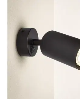 Svietidlá BRILAGI - Nástenné bodové svietidlo SELE 1xGU10/30W/230V čierne WO-W1-OEM