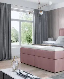 Manželské postele MOREN 16 boxpringová posteľ 140x200, Mat Velvet 63