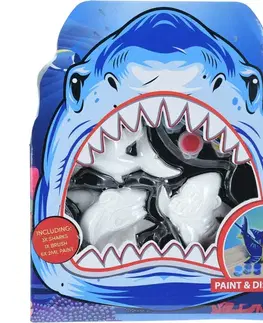 Drevené hračky Sada sadrových farieb Shark, 6 x 2 ml