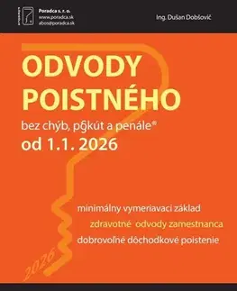 Zákony, zbierky zákonov Odvody poistného od 1. 1. 2026 - Dušan Dobšovič
