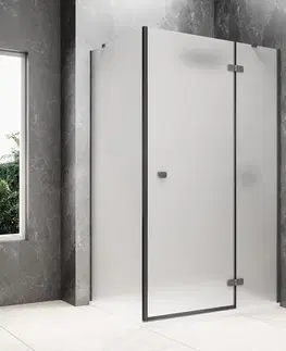 Sprchové dvere POLYSAN - GLOBE GUN METAL obdĺžniková sprchová zástena 1200x1000, matné sklo, pravé GB1012-3415MRGM