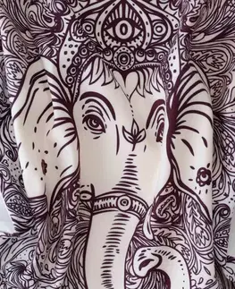 Dekoračné obliečky MKLozkoviny.sk Obliečka na vankúš mikroplyš 45 × 45 cm - Buddha 4 L02-  -