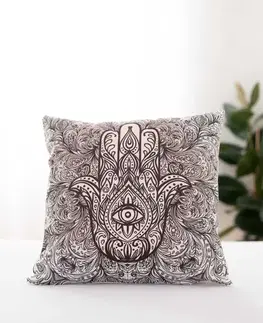 Dekoračné obliečky MKLozkoviny.sk Obliečka na vankúš mikroplyš 45 × 45 cm - Buddha 5 L02-  -