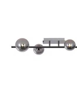 Svietidlá Wofi 7014-405W - LED Prisadený luster VILLA 4xG9/3W/230V čierna 7014-405W