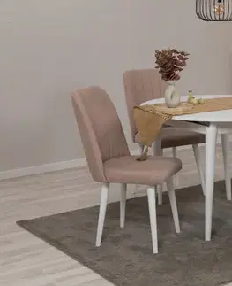 Jedálenské sety Jedálenský set s rozkladacím stolom a stoličkami (5 kusov) Vina 0900 - White, Stone