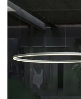 Svietidlá Ideal Lux - LED luster na lanku ORACLE SLIM LED/42W/230V 3000K priemer 90 cm biela 304434