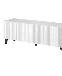 TV stolíky CAMA MEBLE Pafos 200 4D tv stolík biela