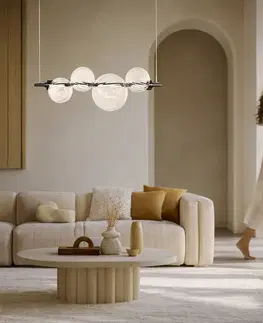 Stropná svetla PLAYA lampa wisząca czarny pozioma 12W LED 3000K klosz bezbarwny