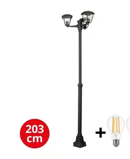 Záhradné lampy BRILAGI -  LED Vonkajšia lampa LUNA 3xE27/60W/230V IP44 GD-LUNAP3-00