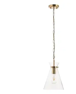 Svietidlá Endon 112859 - Luster na reťazi HARLOW 1xE27/10W/230V mosadz 112859