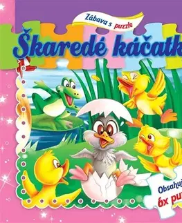 Leporelá, krabičky, puzzle knihy Škaredé káčatko - Zábava s puzzle