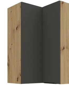 Kuchynské skrinky visiace Kuchynská skrinka Aria-GR/AR anti fingerprint 60X60 GN-90 2F (90°)