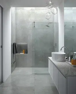 Sprchovacie kúty BESCO - Walk-in sprchovací kút AVEO - Farba rámu zásteny - Hliník chróm, Pevná stena - Bez pevnej steny, Rozmer A - 130, Rozmer C - 195, Výplň - Číre bezpečnostné sklo - 8 mm BCAVEO130