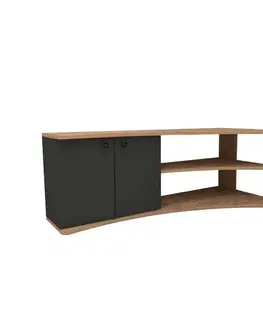 TV stolíky TRUMF rohový TV stolík, borovica Atlantik / antracit