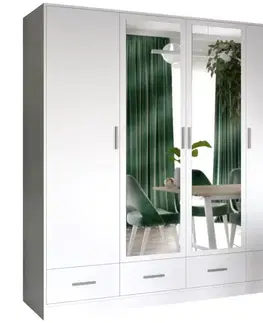 Šatníkové skrine Skriňa Sophie 200 biela