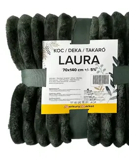 Ozdobné prikrývky Deka Laura 70x140 cm 2 zelená