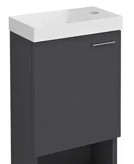 Kúpeľňový nábytok SAPHO - LATUS XI umývadlová skrinka 30x53x16,5cm, antracitový mat LT711-3434