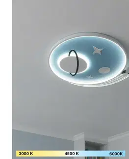 Svietidlá BRILAGI -LED Detské stropné svietidlo STARSHIP LED/64W/230V 3000/4500K modré BR1878/2