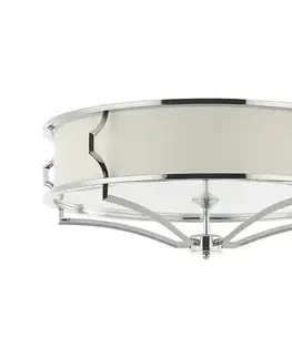 Svietidlá Open Design OR84429 - stropné svietidlo STESSO 6xE27/12W/230V priemer 85 cm chróm/biela OR84429