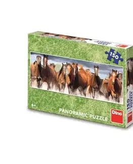 Od 100 dielikov Dino Toys Puzzle Kone vo vode 150 panoramic Dino