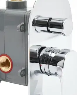 Kúpeľňové batérie Sprchová a vaňová batéria SAT Fusion vrátane podomietkového telesa chróm SATBSFU215CP SATBSFU215CP