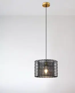 Moderné lampy do obývačky Luster 2023011 BLACK+ COPPER E27 LW1