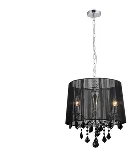 Svietidlá  MDM-2572/3 BK - Luster na reťazi CORNELIA 3xE14/40W/230V MDM-2572/3 BK