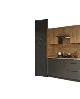 Kuchynské linky CRAF moderná kuchyňa 300, zlatý craft / grafit