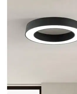 Svietidlá Ondaluce - LED stmievateľné stropné svietidlo GLOBUS LED/80W/230V pr. 100 cm čierna OTPL0007N