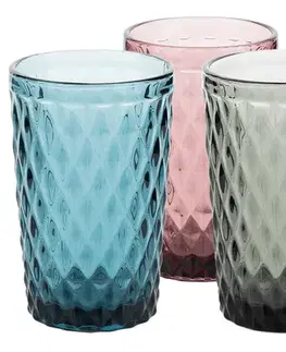 Poháre KONDELA Veritas Typ 1 pohár na vodu (4 ks) 350 ml kombinácia farieb