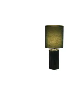 Lampy Searchlight EU22353GR - Stolná lampa GROOVE 1xE14/60W/230V zelená EU22353GR