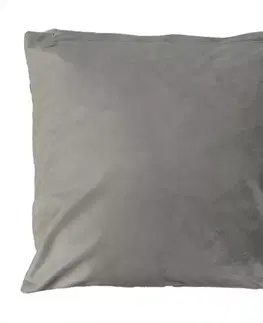 Dekoračné obliečky Obliečka Plain Velvet 40x40cm svetlošedá