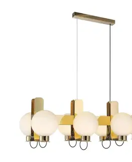 Svietidlá  Luster na lanku REGGIO 8xE27/40W/230V zlatý 701CHD1721