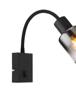 Svietidlá Globo 54308W - Nástenná lampa HUBERTUS 1xE14/40W/230V 54308W