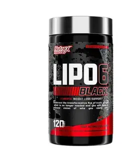 Komplexné spaľovače Lipo 6 Black 120 kaps - Nutrex bez príchute