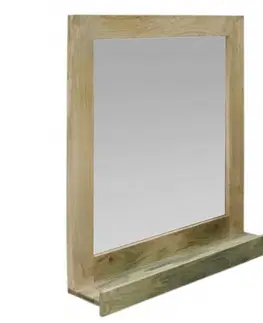 Zrkadlá Zrkadlo Hina 70x80 indický masív mango