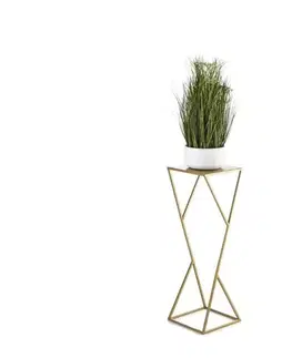 Stojany na kvetiny HowHomely Stojan na kvety LOFT 70x23,5 cm zlatá 10-1623-70-zloty