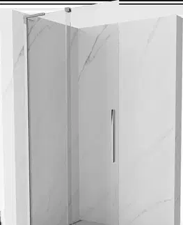 Sprchové dvere MEXEN/S - Velar L Sprchová zástena posuvná Walk-in 120 x 200, transparent 8 mm, chróm 871-120-003-03-01