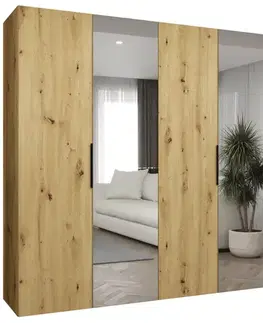 Šatníkové skrine Skriňa Marbella II 250 artisan čierna