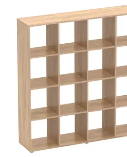 Regály a poličky KONDELA Sarah regál dub artisan