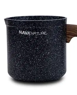 Kanvice na varenie vody NAVA Mliekovar 1l čierny Nature NAVA