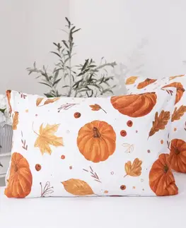 Dekoračné obliečky MKLozkoviny.sk Flanelová obliečka na vankúš 50 x 70 cm - Jesenná nálada-  -